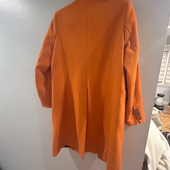 Orange Mango Pea Coat - Picture 4 of 4